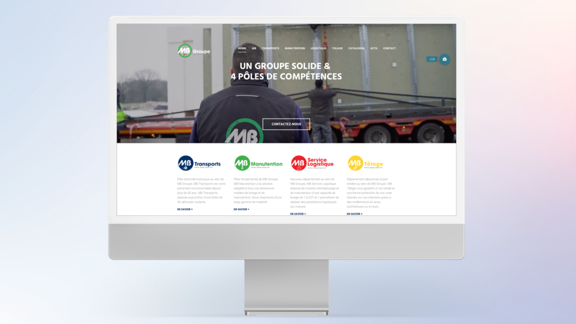 Nouveau site web & rebranding pour MB Groupe