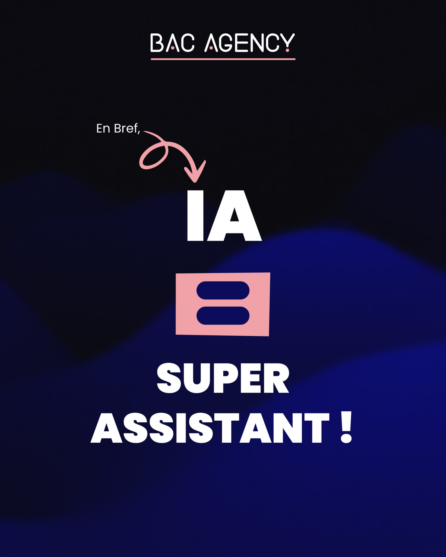 Illustration du propos sur les IA par BAC Agency