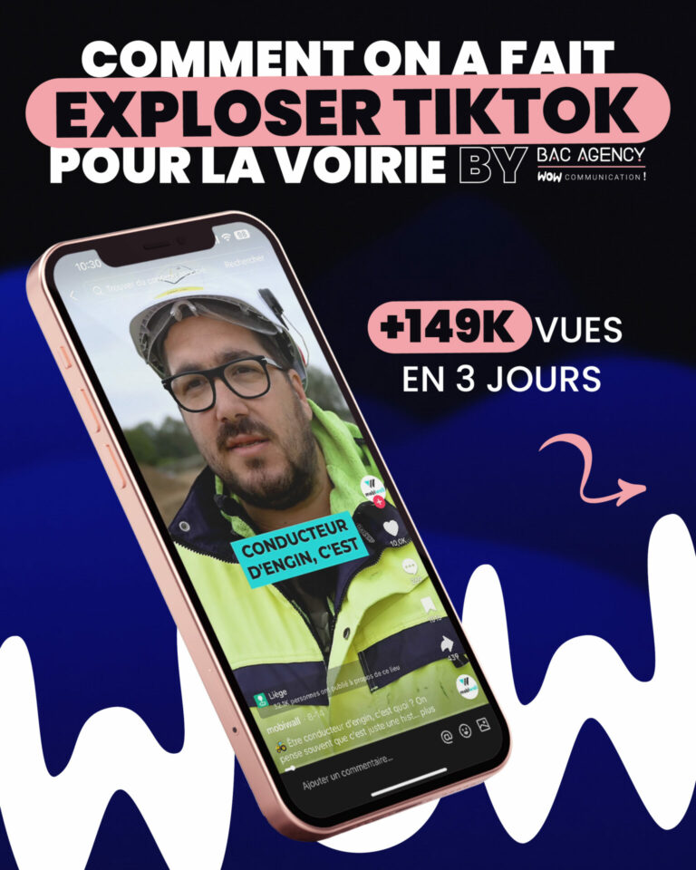 Visuel montrant les vues sur TikTok de notre client